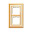 1722-838 Cover Frame Busch-dynasty® polished brass ivory white thumbnail 1