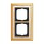 1722-836 Cover Frame Busch-dynasty® polished brass decor ivory white thumbnail 2