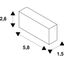 EUTRAC longitudinal coupler, electrical, white RAL 9016 thumbnail 2