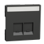 Cen.pl. 2-gng w. labeling field f. Schneider Electric RJ45-Connctr.anthr.Sys.Des thumbnail 4