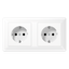 SCHUKO® socket for cable ducts 16 A / 25 AS1522BFWW thumbnail 1