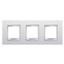 LUX INTERNATIONAL PLATE - IN TECHNOPOLYMER - 2+2+2 MODULES HORIZONTAL - WHITE - CHORUSMART thumbnail 2