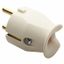 PORTABLE PLUG - STRAIGHT - GERMAN/FRENCH STANDARD - 2P+E 10/16A 250V ac - WHITE thumbnail 2