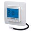 Flush-mounted thermostat as underfloor controller, AC 230V, 1 make contact 16 A, blue backlighting thumbnail 2