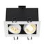 KADUX 2 GU10 Downlight, angular, matt white, max. 2x50W thumbnail 3