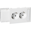 Thorsman - CYB-PS - socket outlet - double slave adaptor - 37° - white NCS thumbnail 2