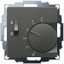 UP room controller, anthracite 55x55, 5-30C, AC 230V, 1changer, 10A/5A, heating/cooling switch thumbnail 2