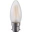 LED Ba22d Fila Candle C35x100 230V 320Lm 4W 925 AC Frosted Dim thumbnail 2