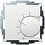 UP room controller, RAL9016 matt 55x55, 5-30C, AC 24V, 1 changeover contact, 10A/5A at DC 24 V switching power 30 W thumbnail 1