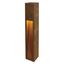 RUSTY SLOT 80 bollard light, E27 max. 11W, IP44, rusted iron thumbnail 1