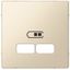 System M central plate USB charger white thumbnail 3