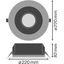 DOWNLIGHT UGR19 DALI DN195 21 W 830 WT IP54 DALI thumbnail 3