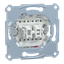 Double two-way switch insert 1 pole, flush-mntd, 10 AX, AC 250 V, screwl. term. thumbnail 3