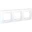 Unica Basic - cover frame - 3 gangs, H71 - white/white thumbnail 3