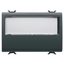 PUSH-BUTTON WITH ILLUMINATED NAME PLATE 250V ac - NO 10A - 3 MODULES - SATIN BLACK - CHORUSMART thumbnail 1