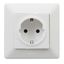 2P+E SOCKET WITH SHUTTERS AUTO WHITE VALENA LIFE thumbnail 2