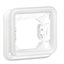 Plate support Plexo IP55 antibacterial - 1 gang - modular - Artic white thumbnail 2